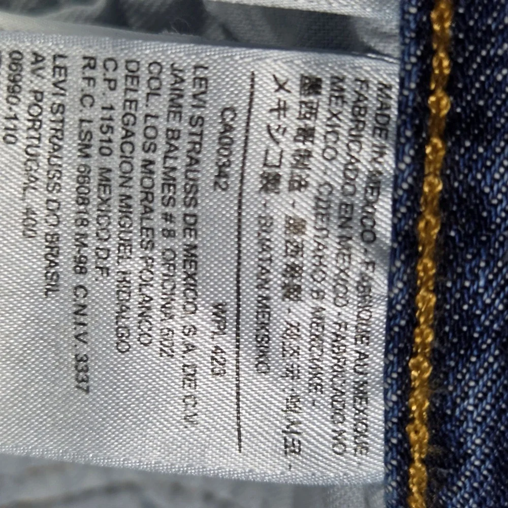Levi's 501 Original Fit Jeans 40x32‎ NWT 2014 Deadstock NOS Med Stonewash Mexico